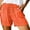 Orange, variant on Xixinqiwan No Boundaries Women Shorts,Womens Shorts Solid Elastic Waist Pocketed Casual Short Pants Linen Comfy Beach Shorts for Casual Summer Dressy