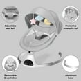thumbnail image 6 of HARPPA Electric Baby Swing for Infants , 5 Sway Speed, Remote Control, Gray, 6 of 12