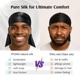 thumbnail image 4 of Silk Durag YFONG 22 Momme Mulberry Silk para hombre y mujer, 4 of 9