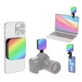 thumbnail image 2 of Rgb Magnetic  RGB Video Light Photography Fill Light 2500K-9000K Dimmable 20 Lighting Effects Video Conference Light for Computer Tablet Mobile Phone DSLR Camera  Built-in, 2 of 7