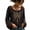 Black, variant on Skull Halloween Shirts for Women Crew Neck Long Bell Sleeve Skeleton Tee Bell Bottom Sleeve Crew Neck Tops Spooky Skull Floral Graphic Gothic Shirts XL