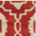 thumbnail image 3 of Safavieh Chatham 2'3" X 7' Hand Tufted Wool Rug in Orange and Ivory, 3 of 3