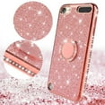 thumbnail image 3 of New Apple iPod Touch 5/6th/7th Generation Case Glitter Bling Ring Stand for Girl Women - Rose Gold, 3 of 6