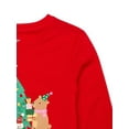 Christmas Toddler Girls Graphic Print Tee with Long Sleeves from