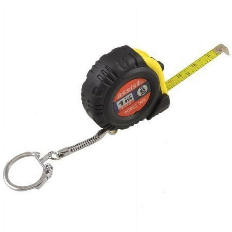 Hart 3-Pack 6 Foot Compact Measuring Tape Keychain,Wide-Blade