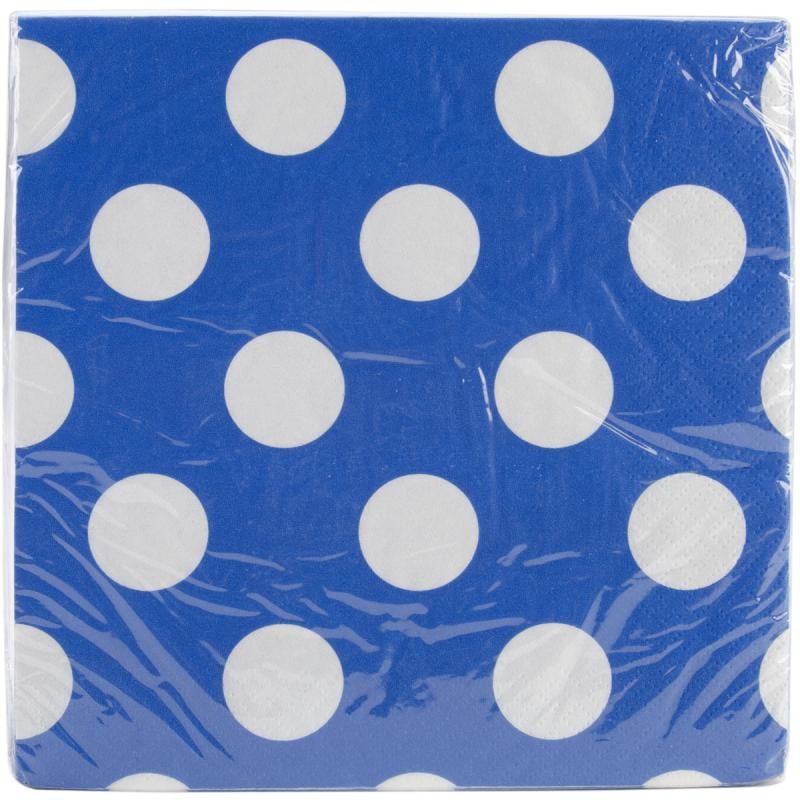 Black and White Polka Dot Party Napkins 6.5/" X 6.5/" Premium... 40 Count