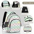 thumbnail image 4 of ALAZA Cartoon Scale Pattern School Backpack Elementary Bag Bookbag Travel Rucksack, 4 of 6