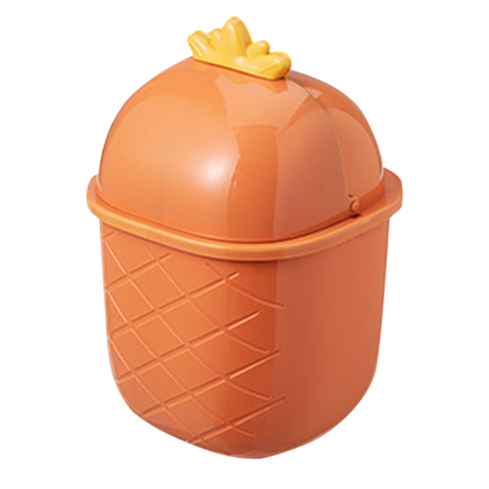 Desktop Trash Can Pineapple Design Countertop Waste Basket Mini Garbage