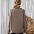 thumbnail image 5 of Ftwytp Women's Oversized Sweater Crewneck Long Sleeve Soft Fuzzy Knit Pullover Sweaters Loose Solid Color Fall Chunky Warm Pullover Sweaters, 5 of 8