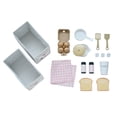 thumbnail image 4 of Teamson Kids Little Chef Savannah Wooden 3-piece Play Kitchen Set with Fridge, Sink, Stove & 21 Accessories, Pink, 4 of 14