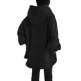 thumbnail image 6 of Jsaierl Womens Long Hoodies Casual Solid Color Hooded Sweatshirt Dress Fashion Pullover Soft Long Sleeve Tops Early Fall Fashion S-5XL, 6 of 6