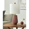 thumbnail image 3 of Livabliss Leipzig Rustic Accent Table Lamp, 20-inch, Brick with White Shade, 3 of 5