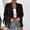 Black women fall blazer jacket a1, variant on Women Fall Winter Collared Long Sleeve Open Front Blazer Jacket Tassel Boho Casual Cardigan Coat Outwear Trendy Vacation Fashion Clothes, Black M