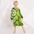 thumbnail image 7 of Casual Dresses Nightgowns Velvet Pleated design One-Piece Nightdress for Indoor Outdoor Daily Green Kiwi Fruit 3-10T, 7 of 7