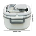 thumbnail image 3 of Ycandiee Adults Bento Lunch Box, Salad Container, Salad Bowl with Utensils, Sauce Container for Dressings, 3 of 6