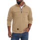 thumbnail image 3 of pstuiky hombres de manga larga, Sudadera con cuello alto, manga larga, media cremallera y múltiples bolsillos para hombre, color liso Tops de hombre xl, 3 of 5
