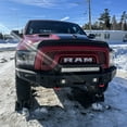 thumbnail image 3 of Vijay Compatible with 2015-2016-2017-2018 Dodge Ram 1500 Rebel Front and Rear Bumper Textured Black Steel with Light and D-ring, 3 of 12
