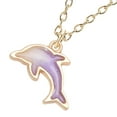 thumbnail image 4 of Collar con forma de delfín, colgante de delfín, colgante de delfín, decoración para el cuello, 4 of 7
