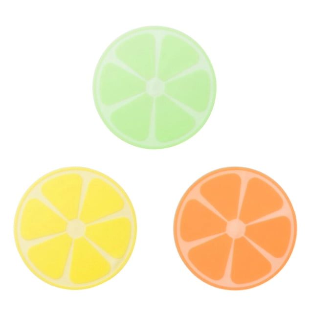 3PCS Round Silicone Bowl Covers Stretch Food Saver Wraps Reusable Expandable Food Lids