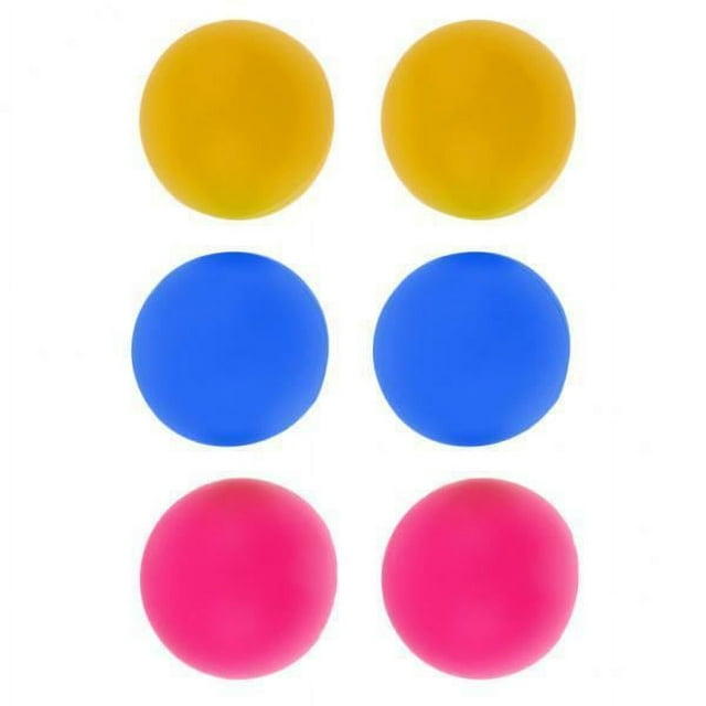 Almencla 3-Lot de 6 6 Pcs Balles de Tennis de Table de Plage Beer Pong Balles Colorées Chat 3 Pcs