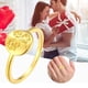 thumbnail image 5 of Anillo De Sello De Flores Hecho A Mano, Anillo De Declaración Minimalista Con Grabado Botánico, Anillo Personalizado Delicado, Regalo De Joyería Para Mujeres Y Niñas seitruly AP006645-01, 5 of 6