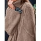 thumbnail image 5 of Suéter PRETTYGARDEN 2025 Otoño Cuello Alto Tejido Grueso Caqui S, 5 of 8