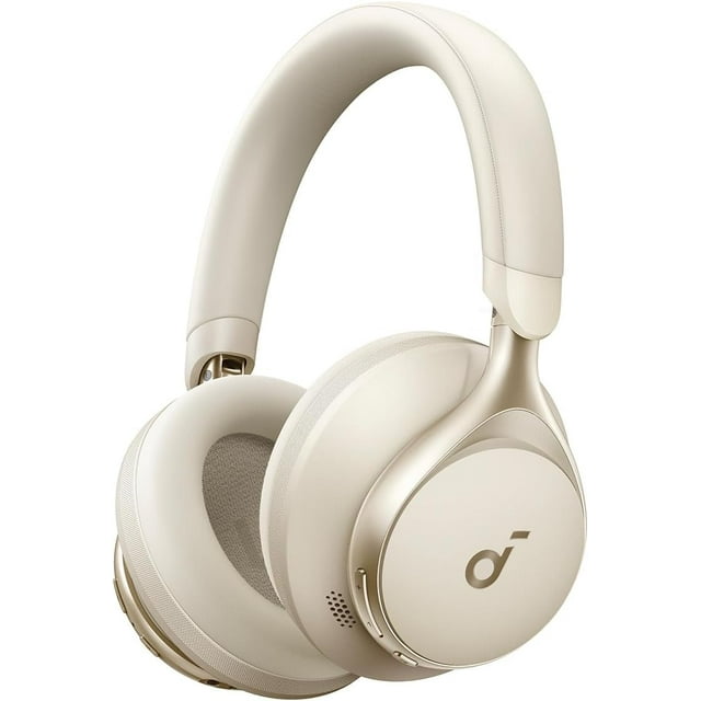 Soundcore by Anker, Space One, Active Noise Cancelling Headphones, 2X Stronger Voice Reduction, 40H ANC Playtime, App Control, LDAC Hi-Res Wireless Audio, Comfortable Fit, Clear Calls (Renewed)