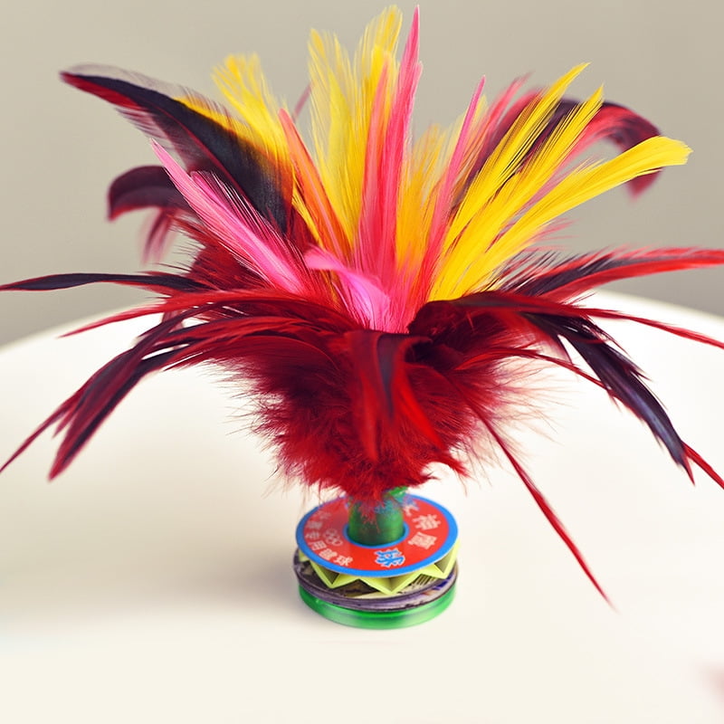 Feather Chinese Jianzi Foot Sports Toy Game Kick Shuttlecock Indoor/Outdoor 