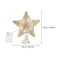 thumbnail image 2 of 1Pc Exquisite Star Hanging Decor Pentagram Pendant Shiny Christmas Tree Ornament, 2 of 9
