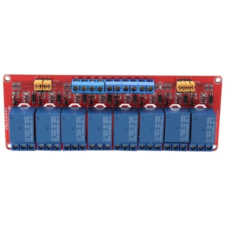 M Buder 8 Channel Optocoupler Relay Module Board High & Low Level Trigger 5V AC 250V 10A DC 30V 10A Fault-Tolerant Design for Electrical Systems and Industrial Control Applications