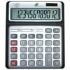 Sentry Jumbo Display Dual Power Desktop Calculator, Black