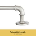 thumbnail image 3 of Kenney® Adler 5/8" Indoor/Outdoor Rust-Resistant Wrap Around Curtain Rod, 48-84", Brushed Nickel, 3 of 8