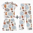 thumbnail image 2 of KPOPLK Little Boys Pajamas for Toddler Clothes Set 2-14 Years Cartoon Sleepwear Long Sleeve 3 Piece Kids Pjs,Size 7-8 Years, 2 of 4