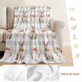 thumbnail image 5 of Easter Blanket Soft Cozy Warm Throw Blanket for Couch, Plush Fuzzy Flannel Fleece Blankets for Sofa, Spring Pink Bow Bunny Grey White Checkered Bed Blankets Lightweight Gifts for Women, 40"x60", 5 of 9