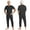 Black, variant on Men Adaptive Clothes Anti-Strip Jumpsuit with Back-Zipper for Dementia Elderly and Special Needs Dark Blue L