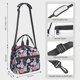 thumbnail image 2 of Disketp Rose Flowers Lonchera Térmica para Mujer y Hombre, Bolsa de Almuerzo Reutilizable e Impermeable para Trabajo, Viajes y Picnic, 2 of 7