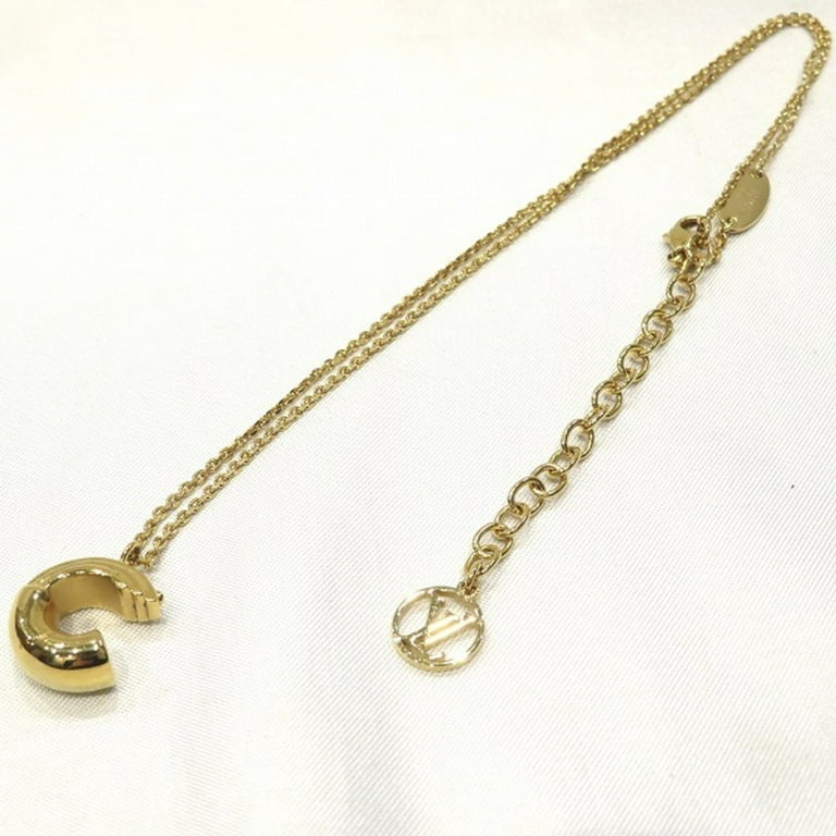 Louis Vuitton - Authenticated Alphabet Lv&Me Necklace - Gold Plated Gold for Women, Never Worn