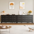 thumbnail image 4 of YouTrend 9 Black Large Drawer Dresser, Retro Wood Adult Dresser with Metal Handles for Bedroom,Living Room, Hallway, 4 of 10