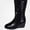 Black, variant on WAVSUF Women's Wide Calf Boots Pointed Toe Anti Slip Arch Support Fall Faux Leather Wedge Boots 6