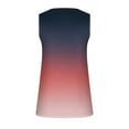 thumbnail image 7 of Giftesty Tank Tops for Women 2024 Summer Gradient Button Round Neck Sports Tank Top for Outwear with Bottom Short Top Round Neck Tank Top, 7 of 7