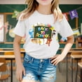 thumbnail image 2 of TZEWGL Summer Short Sleeved Soft Graphic Prints Basic T-Shirts For Infnat Top For Infnants size 3-4T, 2 of 5