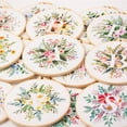 thumbnail image 3 of EastVita Embroidery Starter Kit for Beginners, Stamped Cross Stitch Kit with Floral Letter Pattern, DIY Embroidery Kit with Embroidery Cloth Hoops Instructions Needles Threads, 3 of 8