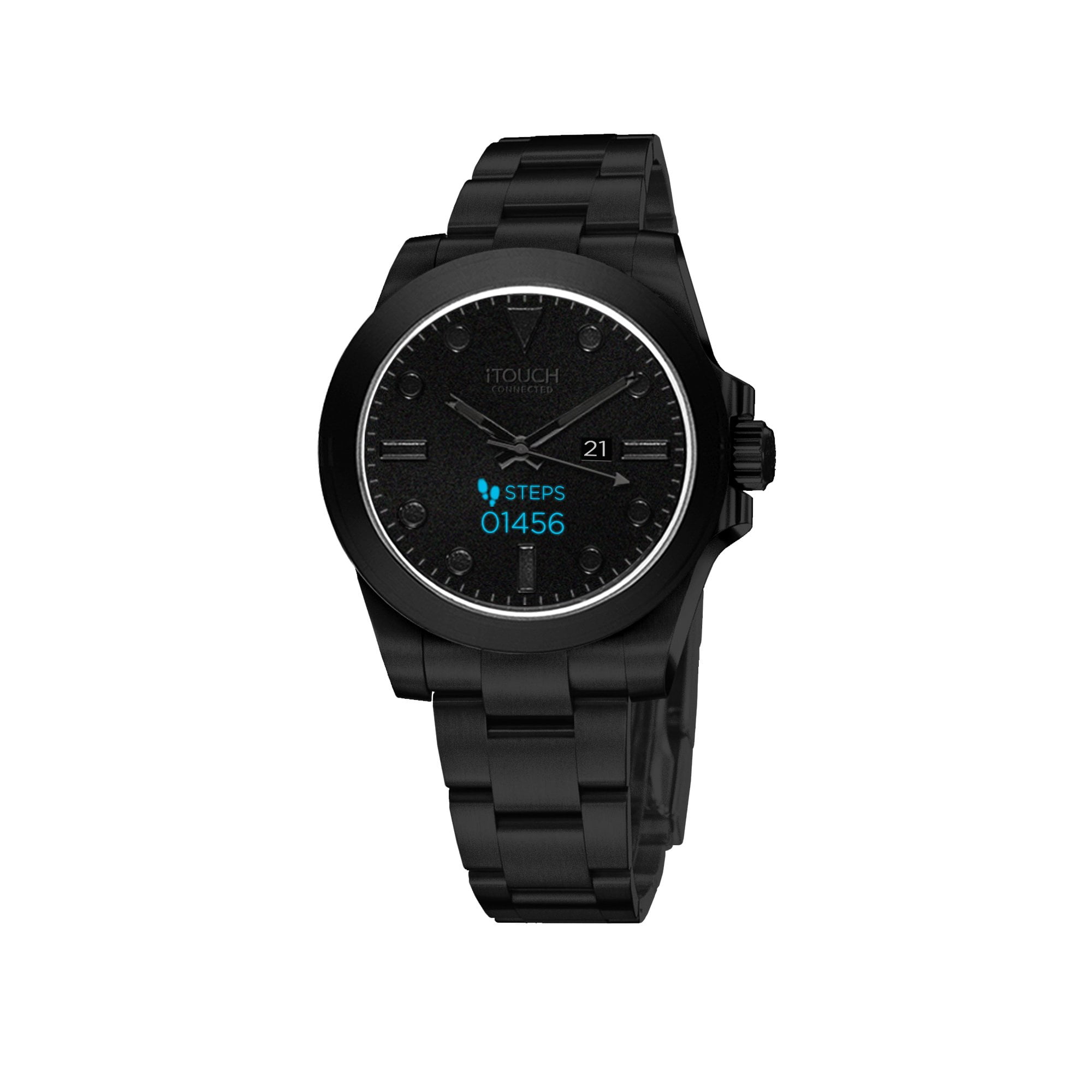 iTouch - iTouch Connected Hybrid Smartwatch Fitness Tracker Heart Rate Step Counter Sleep