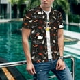 thumbnail image 6 of KLL Animal Koi Fish for Men's Baseball Shirts,Short Sleeve Casual Shirts Button Down Shirt for Men Beach Summer Wedding Shirt-X-Large, 6 of 7