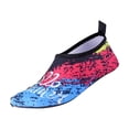 thumbnail image 3 of HTHLVMD Quick Dry Aqua Socks, Non-Slip Beach Shoes, Water Shoes for Women Men Quick-Dry Aqua Socks Swim Beach Barefoot Yoga Exercise Wear Sport Accessories Pool Camping Must Haves, Red 6, 3 of 4