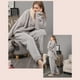 thumbnail image 5 of Conjunto de pijamas de franela Minnieouse Otoño Invierno Mujer Gris XL, 5 of 6