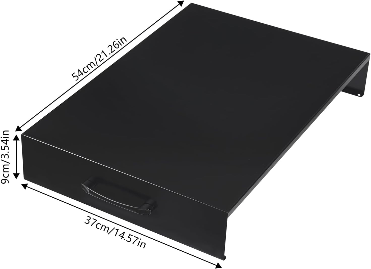 Stainless Steel Gas Stove Top Cover for Gas Stove Top Noodle Board Cooktop Cover Range Burner Cover for Gas and Electric Stove Expanding Kitchen Space 21.2''x 14.5''x 3.5'' (Black)