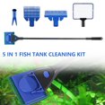 thumbnail image 1 of Fish Tank Aquarium Cleaning Kit Glass Brush Fishing Net Plant Fork Algae Scraper Gravel Rake, 1 of 8