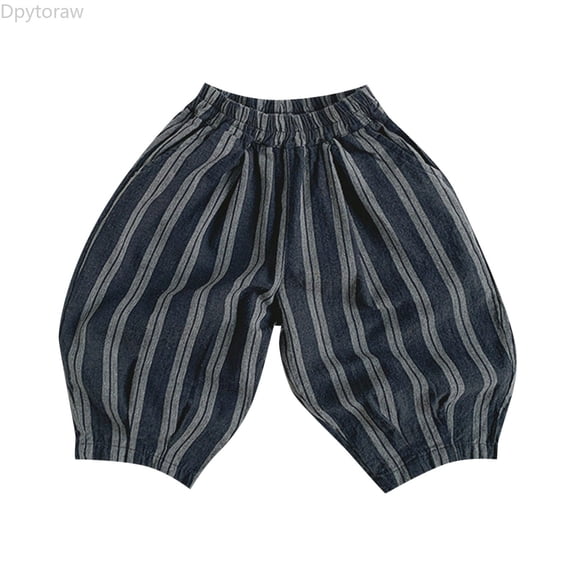 Dpytoraw Vertical Striped Pants Loose Slacks For Kids Girls Pants Size 18-24 Months