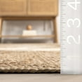 thumbnail image 2 of nuLOOM Kiraz Diamond Trellis Jute Area Rug, 7' 6" x 9' 6", Natural, 2 of 9